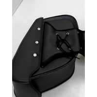 Unbranded Saddle Bags Universal Motorcycle Panniers Black (Pre-owned)