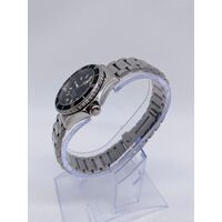Longines L3 102 4 Admiral 30mm Diver Watch Silver Metal Band Analog Display