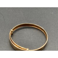Child 9ct Yellow Gold Adjustable Round Bangle (Pre-Owned)