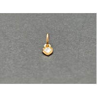 Ladies 9ct Yellow Gold Heart Shape Pendant (Pre-Owned)