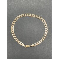 Men's 9ct Yellow Gold Curb Link Bracelet