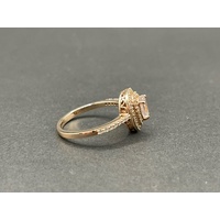 Ladies 9ct Rose Gold Pear Shape Ring