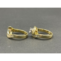 Ladies 18ct Yellow Gold Diamond Wedding Ring Set