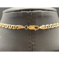 Men's 9ct Yellow Gold Anchor Link Necklace