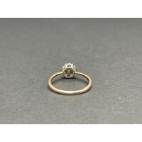 Ladies 10ct Yellow Gold Diamond Cluster Ring