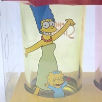 The Simpsons 4 Piece Drinking Glass Set 473ml Homer Bart Marge Lisa