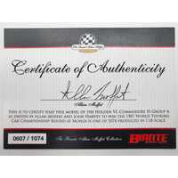 Biante 1:18 Holden VL Commodore SS Group A 1987 WTCC Monza Winner Moffat Harvey