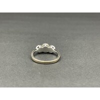 Ladies 9ct White Gold Diamond Ring