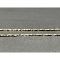 Ladies 18ct Two Tone Gold Twist Link Necklace