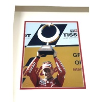 Casey Stoner 2007 Signed Motorbike Gear in Frame with Prints and COA