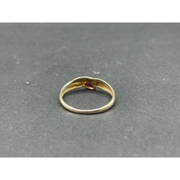 Ladies 9ct Yellow Gold Red Gemstones Ring