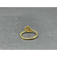 Ladies 21ct Yellow Gold Pattern Ring