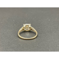 Ladies 9ct Yellow Gold Cubic Zirconia Ring
