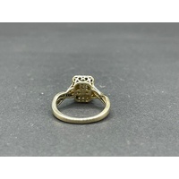 Ladies 9ct Yellow Gold Diamond Cluster Ring