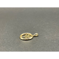 Ladies 9ct Yellow Gold Round Tree of Life Pendant