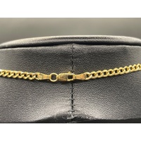 Unisex 9ct Yellow Gold Curb Link Necklace