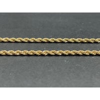 Ladies 18ct Yellow Gold Singapore Twist Link Necklace
