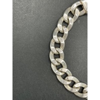 Mens 925 Sterling Silver Curb Link Bracelet