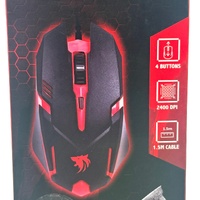 Asena Wired Gaming Mouse Rainbow LED Ergonomic 2400 DPI USB PC Optical