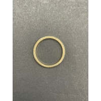 Unisex 18ct Yellow Gold Plain Band Ring