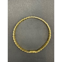 Unisex 18ct Yellow Gold Mesh Link Bracelet