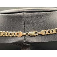 Unisex 9ct Yellow Gold Curb Link Necklace