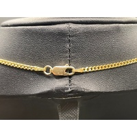 Unisex 18ct Yellow Gold Curb Link Necklace