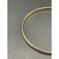 Ladies 9ct Yellow Gold Round Bangle