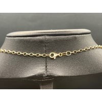 Ladies 9ct Yellow Gold Belcher Link Necklace
