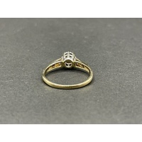 Ladies 9ct Yellow Gold Diamond Ring