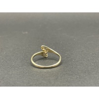 Ladies 9ct Yellow Gold Wave Ring