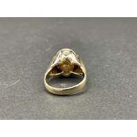 Ladies 14ct Yellow Gold Multi Colour Pearl Ring