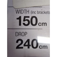 Windoware Nash Day and Night Roller Blind Width 150cm Drop 240cm