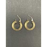 Ladies 18ct Yellow Gold Huggie Hoop Earrings