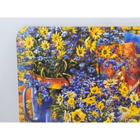 Jason Placemats Set of 6 Cork Back Verandah Wendy Wooden Floral Dining