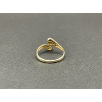 Ladies 9ct Yellow Gold Diamond Ring