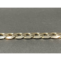 Mens 9ct Yellow Gold Curb Link Bracelet