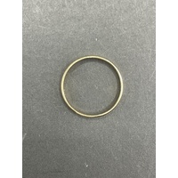 Unisex 18ct Yellow Gold Plain Band Ring