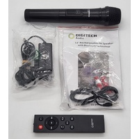 Digitech Audio 12 Inch Rechargeable PA Speaker with Wireless Microphone CS-2497