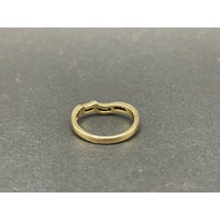 Ladies 18ct Yellow Gold Cubic Zirconia Enhancer Ring
