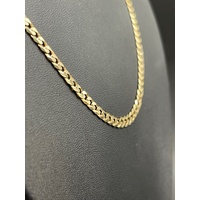 Unisex 9ct Yellow Gold Curb Link Necklace