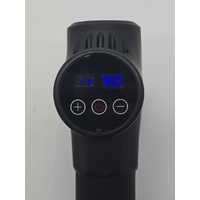 TEQ Rechargeable Massage Gun Black with Attachments and Carry Case