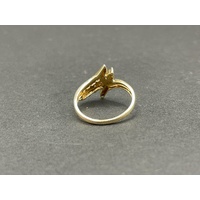 Ladies 9ct Yellow Gold Diamond Cluster Ring