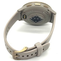 Garmin Venu 3S GPS WiFi Gold Steel Bezel French Grey Case Silicone Band Watch