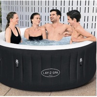 Bestway Lay-Z-Spa Miami AirJet Black Inflatable Spa 2-4 Adults 1.80m x 66cm