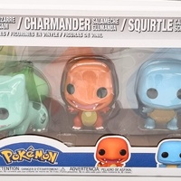 Funko Pop! Games Pokémon Pikachu Bulbasaur Charmander and Squirtle 4 Pack Figure