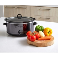 Westinghouse 6.5L Electric Slow Cooker Black Stainless Steel WHSC08KS