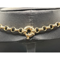 Ladies 9ct Yellow Gold Belcher Link Necklace