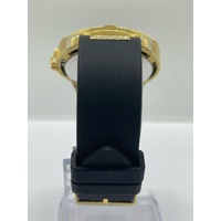 Guess GW0537G2 King Mens Black Gold Tone Multifunction Watch Stainless Case