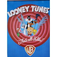 Looney Tunes That's All Folks! Framed Poster Classic Warner Bros. Cartoon Art
